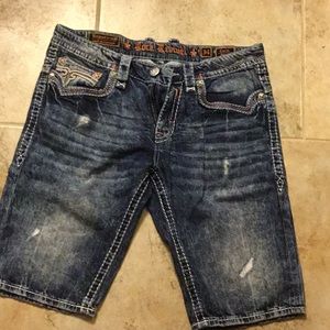 Men’s denim shorts
